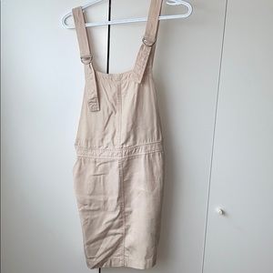Beige overall dress